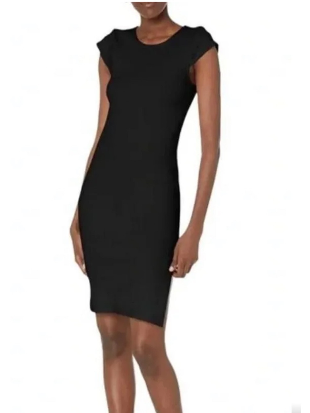 BB Dakota Steve Madden Black Cap-Sleeve Dress